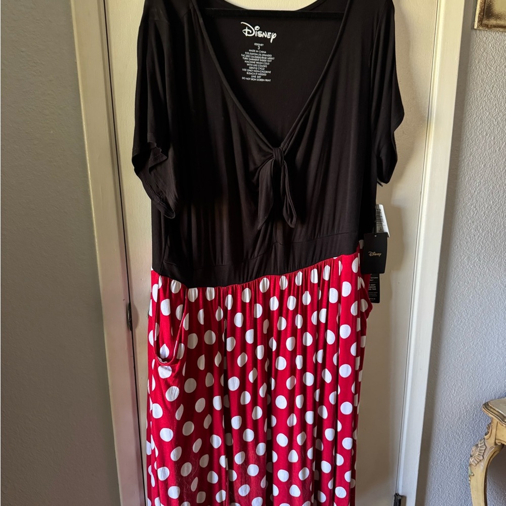 Disney Black and Red Polka Dot Dress